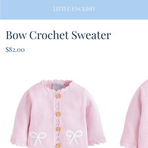 Little English now crochet sweater
